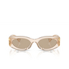 Miu Miu MU 11WS Sunglasses 11T40F sand transparent - product thumbnail 1/3