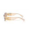 Miu Miu MU 11WS Sunglasses 11T40F sand transparent - product thumbnail 3/3