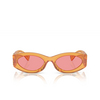 Miu Miu MU 11WS Sunglasses 12T1D0 orange transparent - product thumbnail 1/3