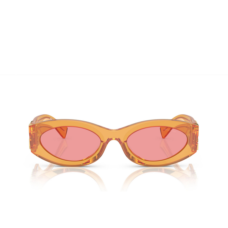 Miu Miu MU 11WS Sunglasses 12T1D0 orange transparent - 1/3