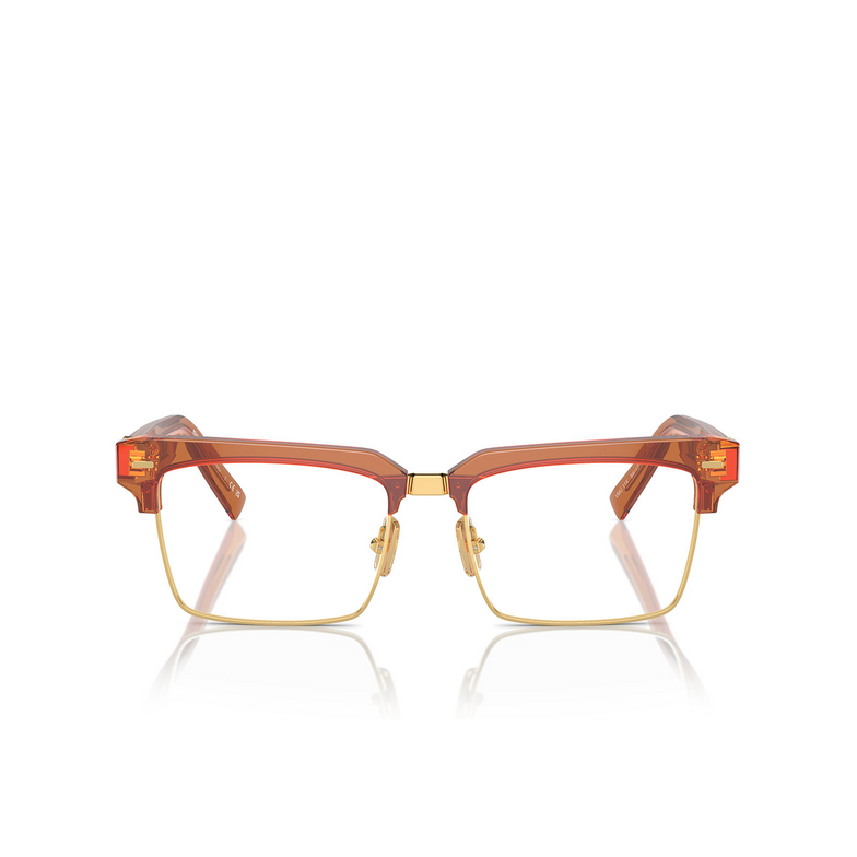 Miu Miu MU 11XV Eyeglasses 15T1O1 caramel trasparent - 1/3