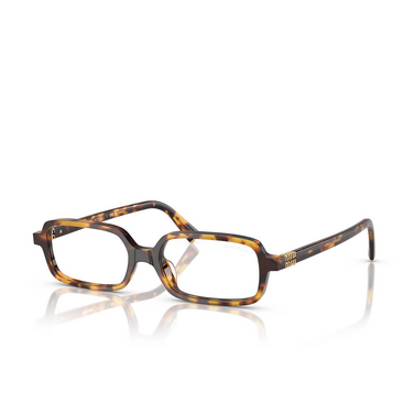 Lunettes de soleil Miu Miu MU 11ZS 14L08N havana honey - Vue trois quarts