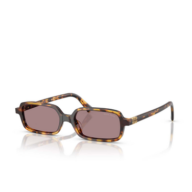 Miu Miu MU 11ZS Sunglasses 14L20I havana honey - three-quarters view