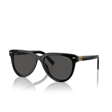 Miu Miu MU 12ZS Sunglasses 16K5S0 black - three-quarters view
