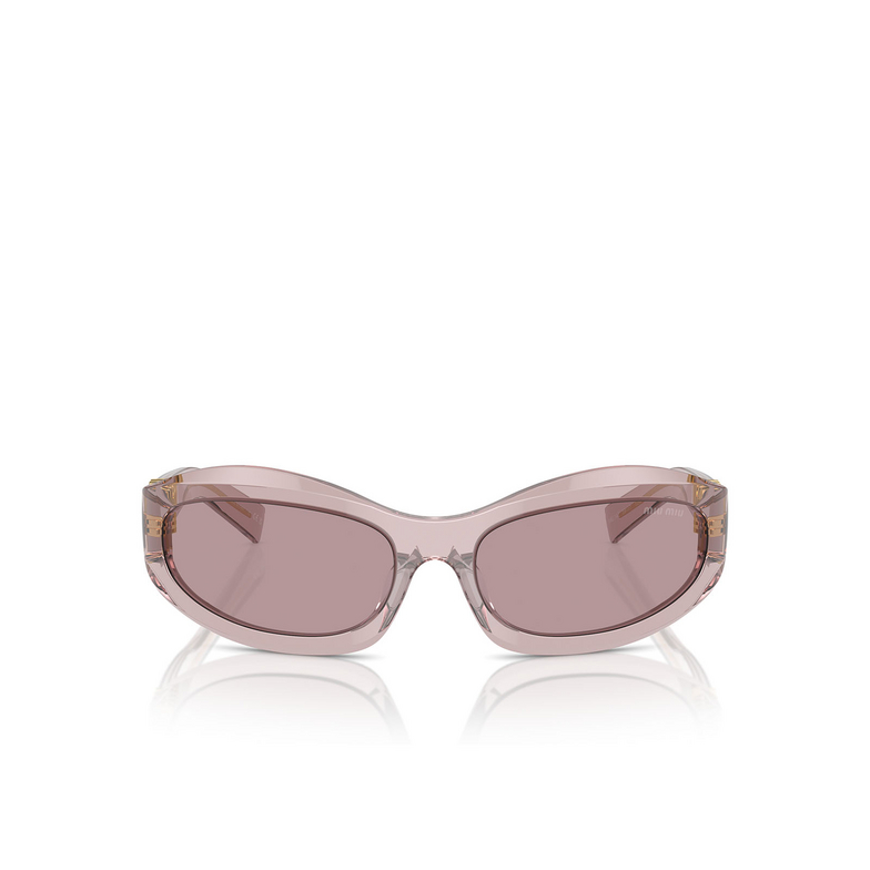 Miu Miu MU 14ZS Sunglasses 12W20I mauve trasparent - 1/3