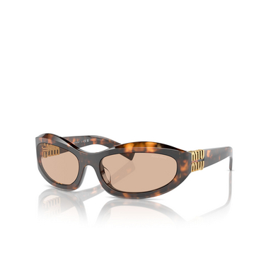 Miu Miu MU 14ZS Sunglasses 14L90H honey havana - three-quarters view