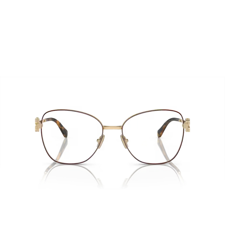 Miu Miu MU 50XV Eyeglasses 09X1O1 bordeaux / pale gold - 1/3