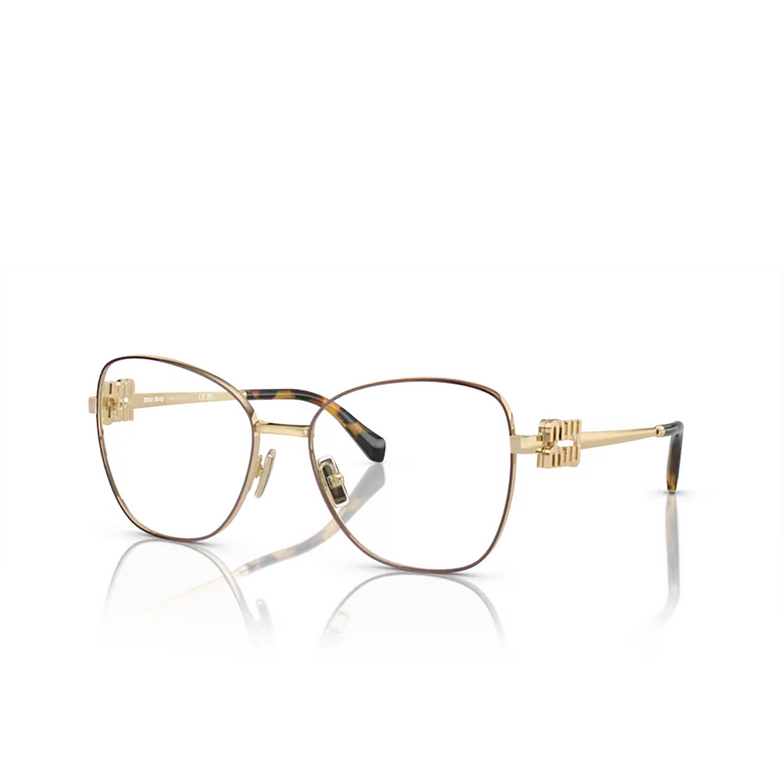 Miu Miu MU 50XV Eyeglasses 09X1O1 bordeaux / pale gold - 2/3