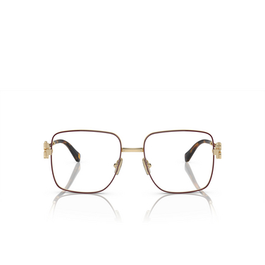 Miu Miu MU 51XV Eyeglasses 09X1O1 bordeaux / pale oro - front view
