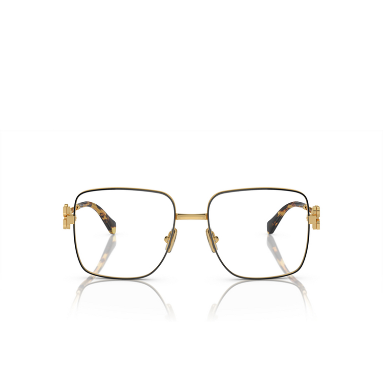 Lunettes de vue Miu Miu MU 51XV KUI1O1 black / gold - 1/3