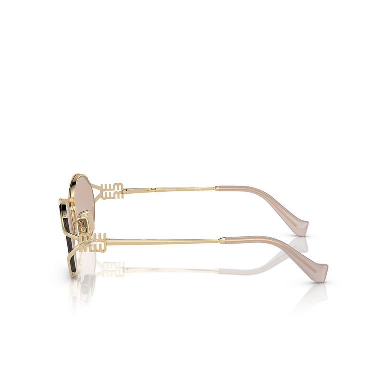 Lunettes de soleil Miu Miu MU 52YS ZVN20F pale gold - 3/3