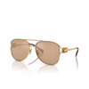Miu Miu MU 52ZS Sunglasses 5AK40D gold - product thumbnail 2/3