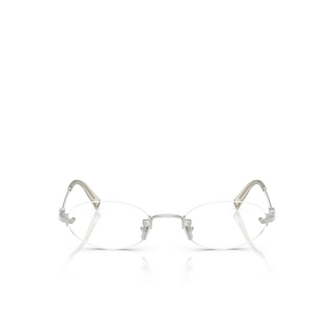 Occhiali da vista Miu Miu MU 53WV 1BC1O1 silver - frontale