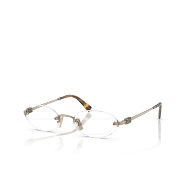 Miu Miu MU 53WV Eyeglasses 26C1O1 old gold - three-quarters view