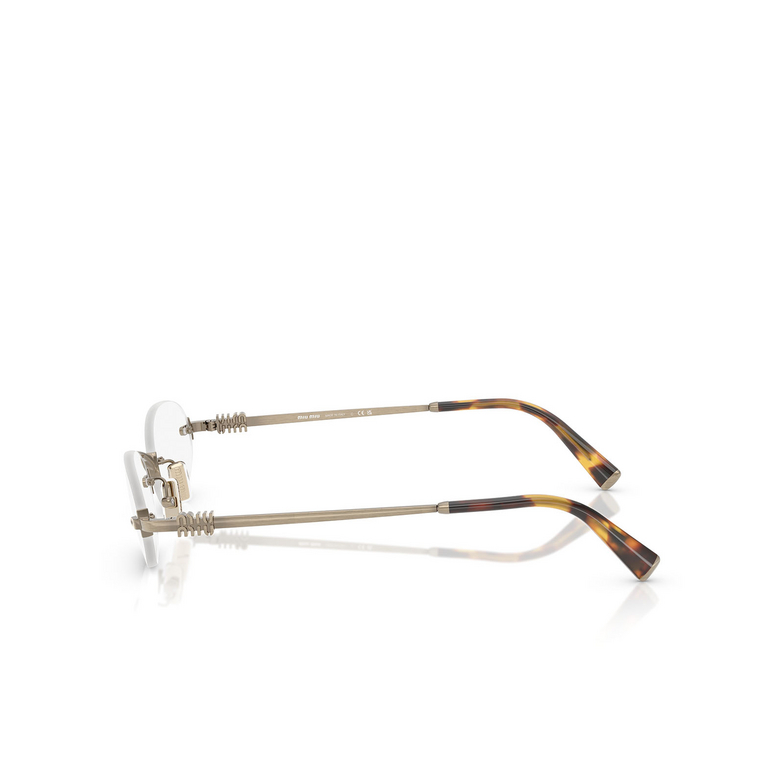 Lunettes de vue Miu Miu MU 53WV 26C1O1 old gold - 3/4