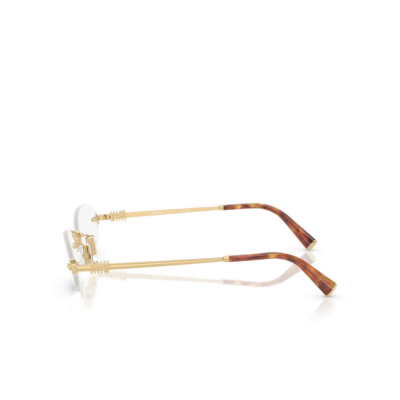 Lunettes de vue Miu Miu MU 53WV 5AK1O1 gold - 3/4