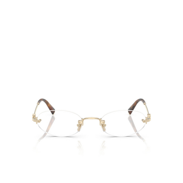 Occhiali da vista Miu Miu MU 53WV ZVN1O1 pale gold - frontale
