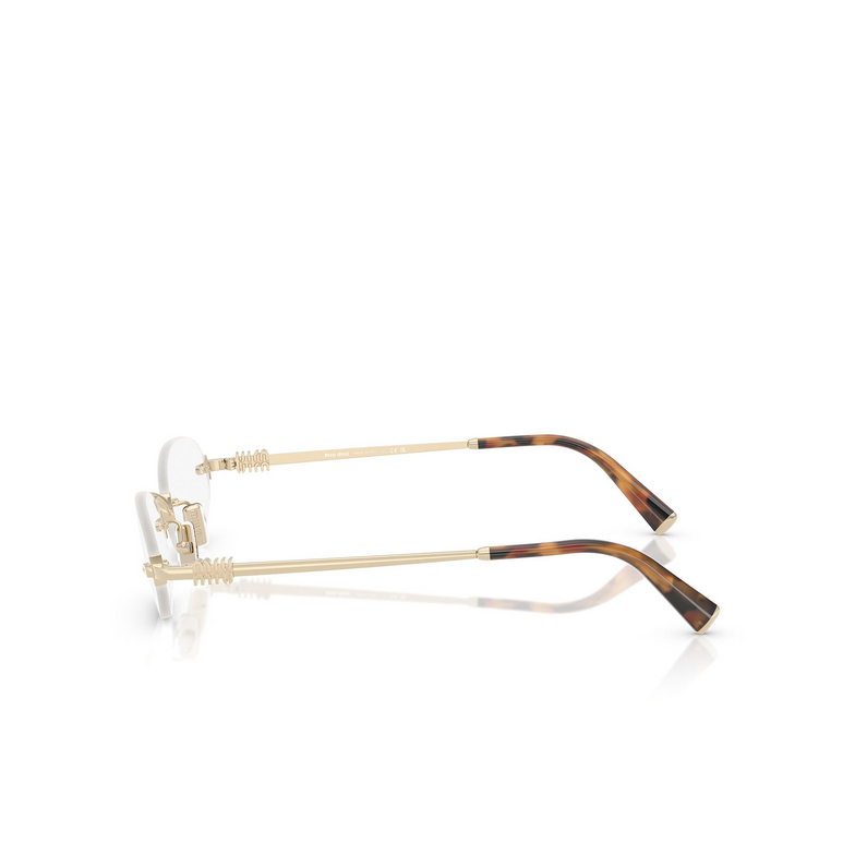 Miu Miu MU 53WV Eyeglasses ZVN1O1 pale gold - 3/3