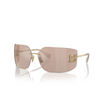 Miu Miu MU 54YS Sunglasses ZVN20F pale gold - product thumbnail 2/3