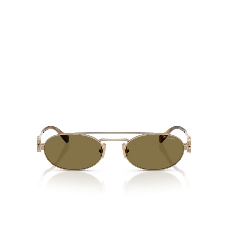 Miu Miu MU 54ZS Sunglasses 7OE09Z brass gold - 1/3