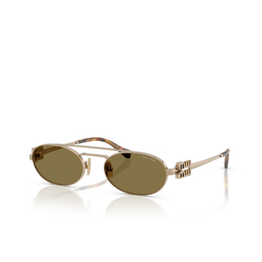 Miu Miu MU 54ZS Sunglasses 7OE09Z brass gold - three-quarters view