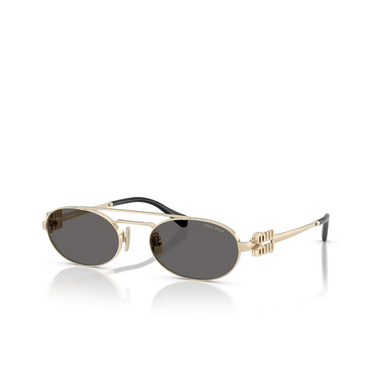 Miu Miu MU 54ZS Sunglasses ZVN08Z pale gold - three-quarters view