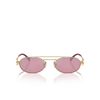 Miu Miu MU 54ZS Sunglasses ZVN50D pale gold - product thumbnail 1/3