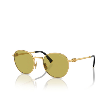 Miu Miu MU 55ZS Sunglasses 5AK07O gold - three-quarters view