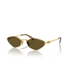 Lunettes de soleil Miu Miu MU 56ZS 5AK09Z gold - Vignette du produit 2/3