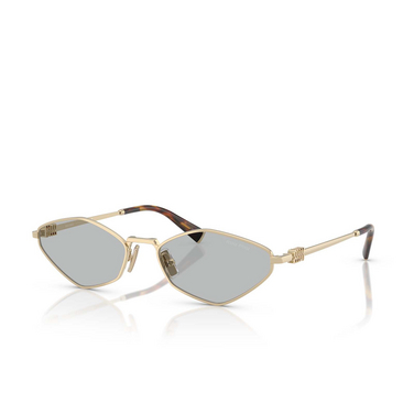 Miu Miu MU 56ZS Sunglasses ZVN50K pale gold - three-quarters view