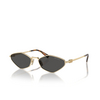 Lunettes de soleil Miu Miu MU 56ZS ZVN5S0 pale gold - Vignette du produit 2/3