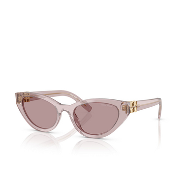 Occhiali da sole Miu Miu MU A04S 12W20I mauve transparent - tre quarti
