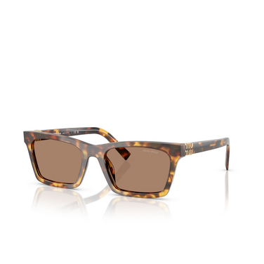 Miu Miu MU A05S Sonnenbrillen 14L60M honey havana - Dreiviertelansicht