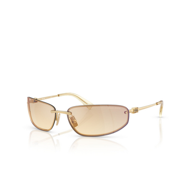 Miu Miu MU A50S Sunglasses 5AK7R1 gold - three-quarters view