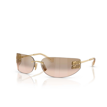 Occhiali da sole Miu Miu MU A51S 5AK20P gold - tre quarti
