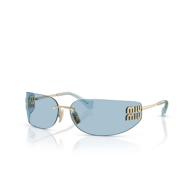 Miu Miu MU A51S Sonnenbrillen ZVN10P pale gold - Dreiviertelansicht