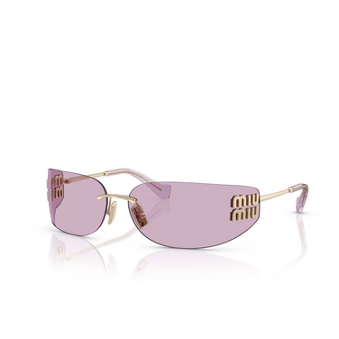 Occhiali da sole Miu Miu MU A51S ZVN90O pale gold - tre quarti
