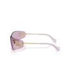 Miu Miu MU A51S Sunglasses ZVN90O pale gold - product thumbnail 3/3