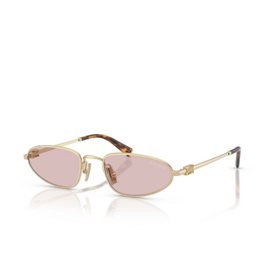 Occhiali da sole Miu Miu MU A52S ZVN4I0 pale gold - tre quarti