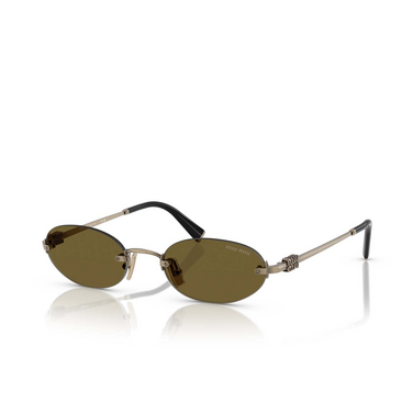Miu Miu MU A54S Sonnenbrillen 26C09Z old gold - Dreiviertelansicht