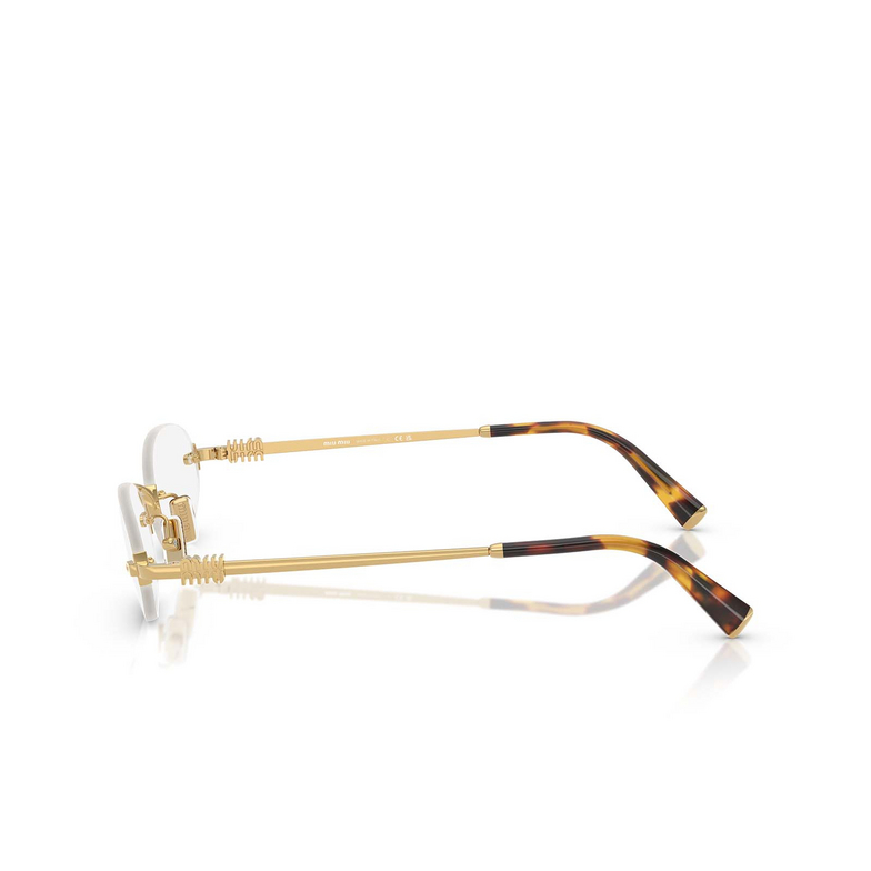 Gafas de sol Miu Miu MU A54S 5AK08N gold - 3/4