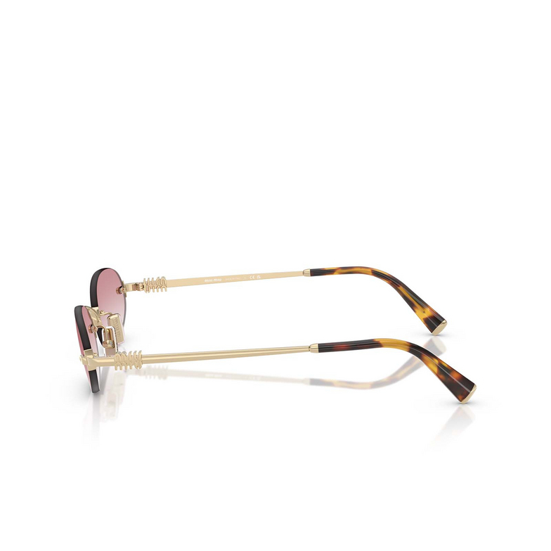 Gafas de sol Miu Miu MU A54S ZVN70O pale gold - 3/4