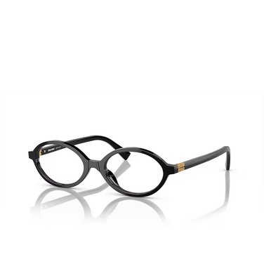 Miu Miu REGARD Eyeglasses 1AB1O1 black - three-quarters view