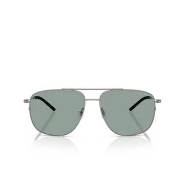 Gafas de sol Moncler ALUMNI 100582 shiny gunmetal - Vista delantera