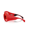 Gafas de sol Moncler CLOCHE 501784 matte red - Miniatura del producto 3/3