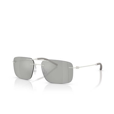 Moncler DOPPLER Sunglasses 10048V matte silver - three-quarters view