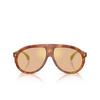 Lunettes de soleil Moncler FHAITE 30047J brown tortoise - Vignette du produit 1/3