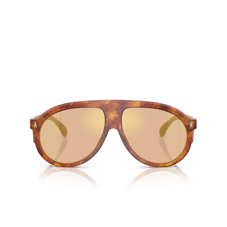 Lunettes de soleil Moncler FHAITE 30047J brown tortoise - 1/3