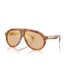 Occhiali da sole Moncler FHAITE 30047J brown tortoise - anteprima prodotto 2/3