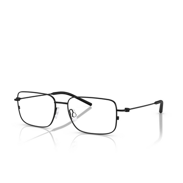 Moncler ME1004 Eyeglasses 1001 matte black - three-quarters view